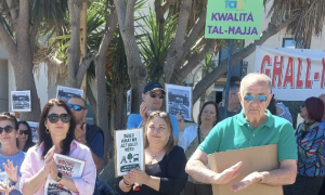 Swieqi residents protest ‘monstrous’ footbridge proposal